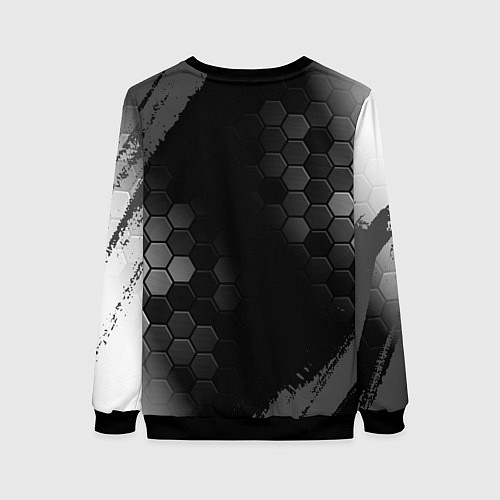 Женский свитшот Saints Row glitch на темном фоне / 3D-Черный – фото 2