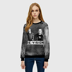 Свитшот женский Devision - a band from germany, цвет: 3D-черный — фото 2
