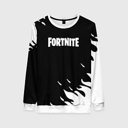 Свитшот женский Fortnite fire flame, цвет: 3D-белый