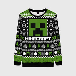 Женский свитшот Minecraft christmas sweater