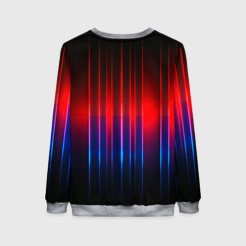 Женский свитшот Неоновый узор неоновая шкала / 3D-Меланж – фото 2