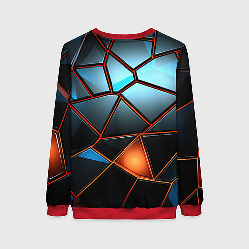 Женский свитшот Прорыв в пространстве / 3D-Красный – фото 2