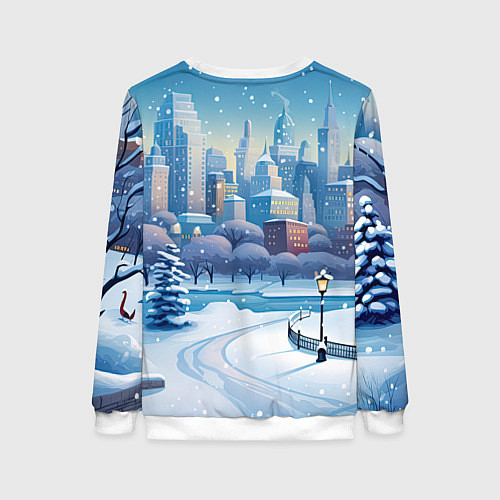 Женский свитшот Маленький дракон Грин / 3D-Белый – фото 2