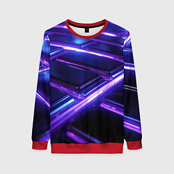Женский свитшот Фиолетовые неоновые плиты