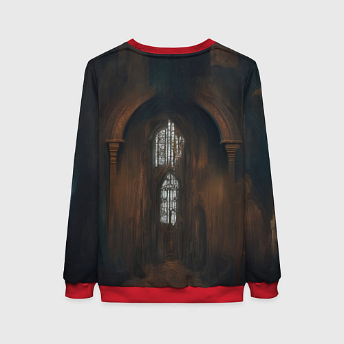 Женский свитшот Рыжая принцесса / 3D-Красный – фото 2