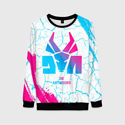 Свитшот женский Die Antwoord neon gradient style, цвет: 3D-черный