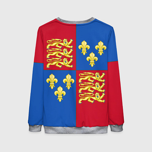 Женский свитшот Рыцарское сюрко Ричарда Львиное Сердце / 3D-Меланж – фото 2