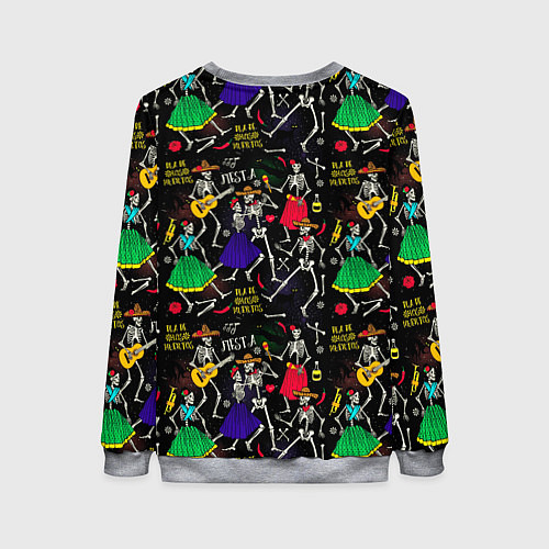 Женский свитшот Dia de los muertos / 3D-Меланж – фото 2