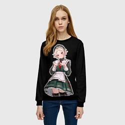 Свитшот женский Милая Сильфи, цвет: 3D-черный — фото 2