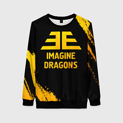 Женский свитшот Imagine Dragons - gold gradient