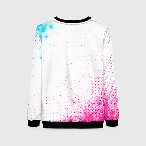 Женский свитшот Coldplay neon gradient style / 3D-Черный – фото 2