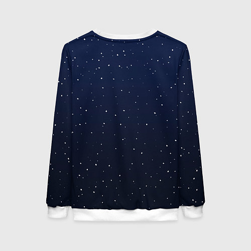 Женский свитшот Дракон в костюме Санты / 3D-Белый – фото 2