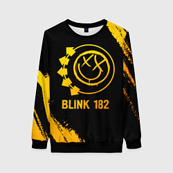 Женский свитшот Blink 182 - gold gradient