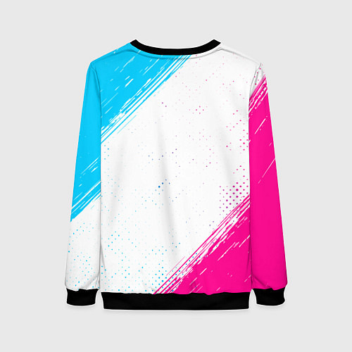 Женский свитшот Pink Floyd neon gradient style / 3D-Черный – фото 2