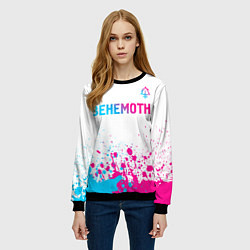 Свитшот женский Behemoth neon gradient style посередине, цвет: 3D-черный — фото 2