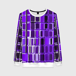 Женский свитшот Фиолетовые прямоугольники