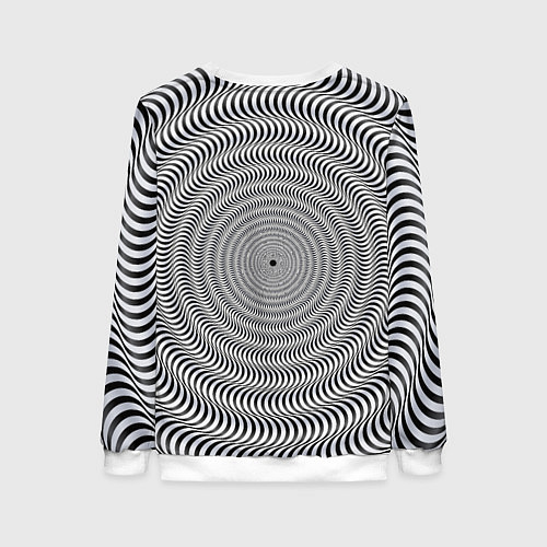 Женский свитшот Optical illusion / 3D-Белый – фото 2
