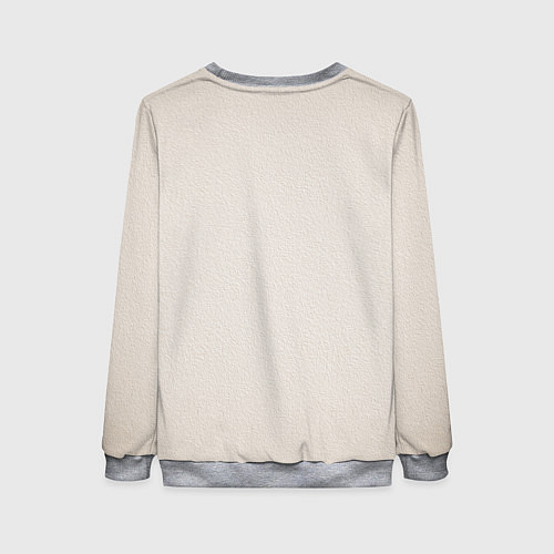 Женский свитшот Французский бульдог в очках и рубашке / 3D-Меланж – фото 2