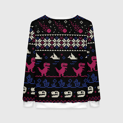 Женский свитшот Доисторический свитер / 3D-Белый – фото 2