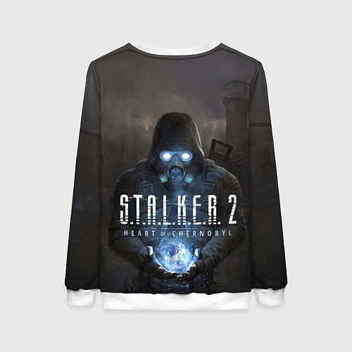 Женский свитшот STALKER 2 одиночка с артефактом / 3D-Белый – фото 2