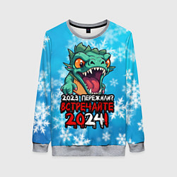 Женский свитшот 2023 пережили встречайте 2024