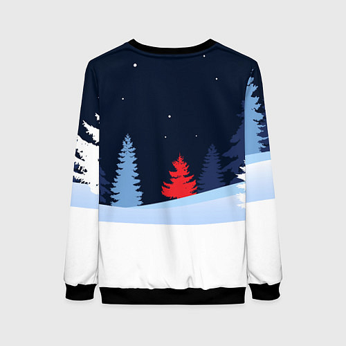 Женский свитшот Красный злой дракон 2024 / 3D-Черный – фото 2