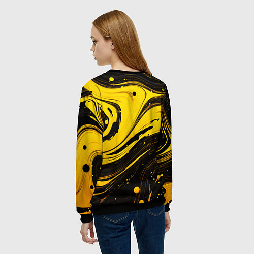 Женский свитшот Ребекка и Киберпанк / 3D-Черный – фото 4