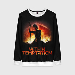Свитшот женский Within Temptation Sharon, цвет: 3D-белый