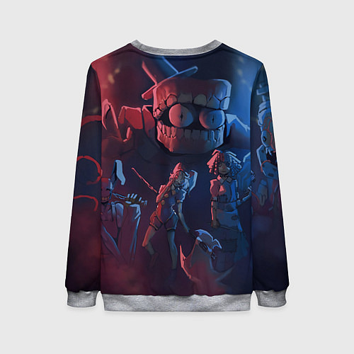 Женский свитшот Удивительный цифровой цирк / 3D-Меланж – фото 2