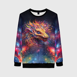 Женский свитшот Космический дракон - символ года