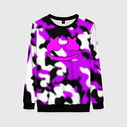 Свитшот женский Marshmello camo, цвет: 3D-черный