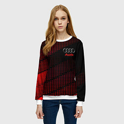 Свитшот женский Audi sportdot, цвет: 3D-белый — фото 2