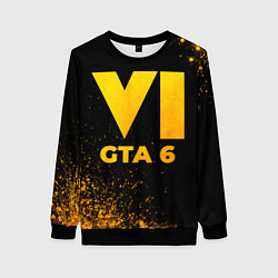 Женский свитшот GTA 6 - gold gradient