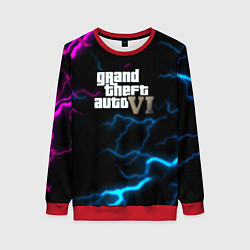 Свитшот женский Grand theft auto storm, цвет: 3D-красный
