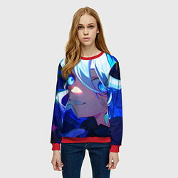 Свитшот женский Геншин Импакт Фурина, цвет: 3D-красный — фото 2