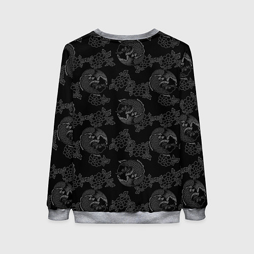 Женский свитшот Питбуль якудза / 3D-Меланж – фото 2