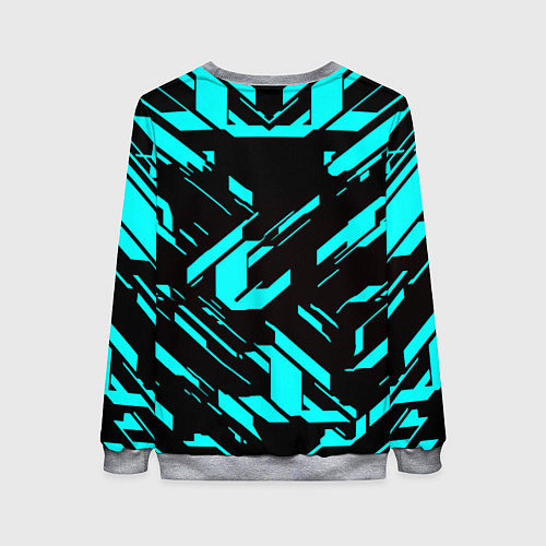 Женский свитшот Айзек стиль неоновый броня / 3D-Меланж – фото 2
