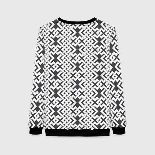 Женский свитшот Кельтский орнамент / 3D-Черный – фото 2