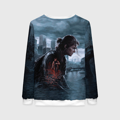 Женский свитшот Элли и Эбби tlou part 2 remake / 3D-Белый – фото 2