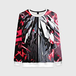 Женский свитшот Адский доспех красный