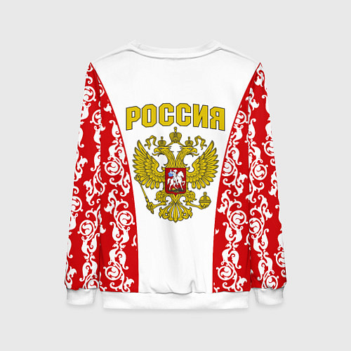 Женский свитшот Сборная России с узором / 3D-Белый – фото 2