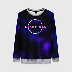 Женский свитшот Starfield тёмное небо из игры