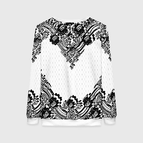 Женский свитшот Имперский узор Россия герб патриотизм / 3D-Белый – фото 2