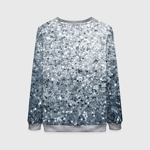 Женский свитшот Серебряный гламур / 3D-Меланж – фото 2