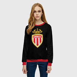 Свитшот женский Monaco fc, цвет: 3D-красный — фото 2