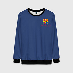 Свитшот женский Месси - 10 номер футбольный клуб Барселона, цвет: 3D-черный