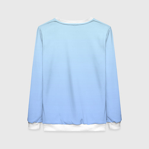 Женский свитшот Голова белой ламы / 3D-Белый – фото 2