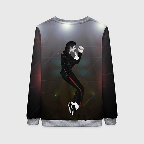 Женский свитшот Michael Jackson в прыжке / 3D-Меланж – фото 2