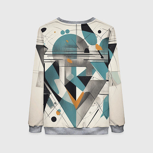 Женский свитшот Три человека авангард / 3D-Меланж – фото 2