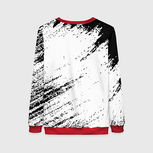 Женский свитшот BMW краски текстура брызги / 3D-Красный – фото 2